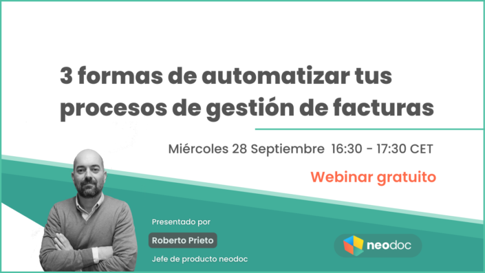 Webinar: 3 formas de automatizar la gestión de facturas19 de septiembre de 2022/por neosystems